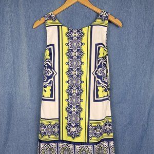 Signature by Robbie Bee Dress Size 6 Sleeveless Shift Zip Cut Out Back Bra Snaps